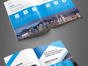 凝聚專業(yè)力量，彰顯品牌魅力 大氣藍(lán)色企業(yè)畫冊設(shè)計(jì)全攻略